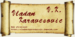 Vladan Karavesović vizit kartica